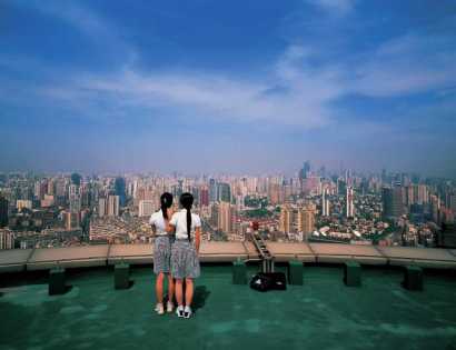 翁奋 2004年作 鸟瞰——上海之一（十件之六）